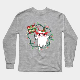 Holiday Spirit Holiday Winter Ghost Long Sleeve T-Shirt